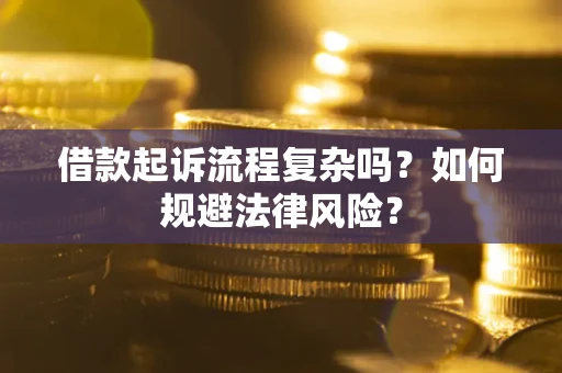 武汉借款起诉流程复杂吗？如何规避法律风险？
