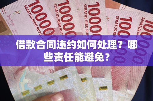 武汉借款合同违约如何处理？哪些责任能避免？