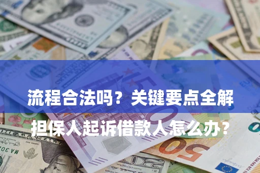 武汉

担保人起诉借款人怎么办？流程合法吗？关键要点全解析